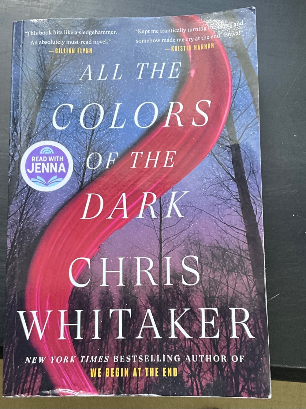 All The Colors of the Dark by Chris Whitaker - Pink & Purple Cover